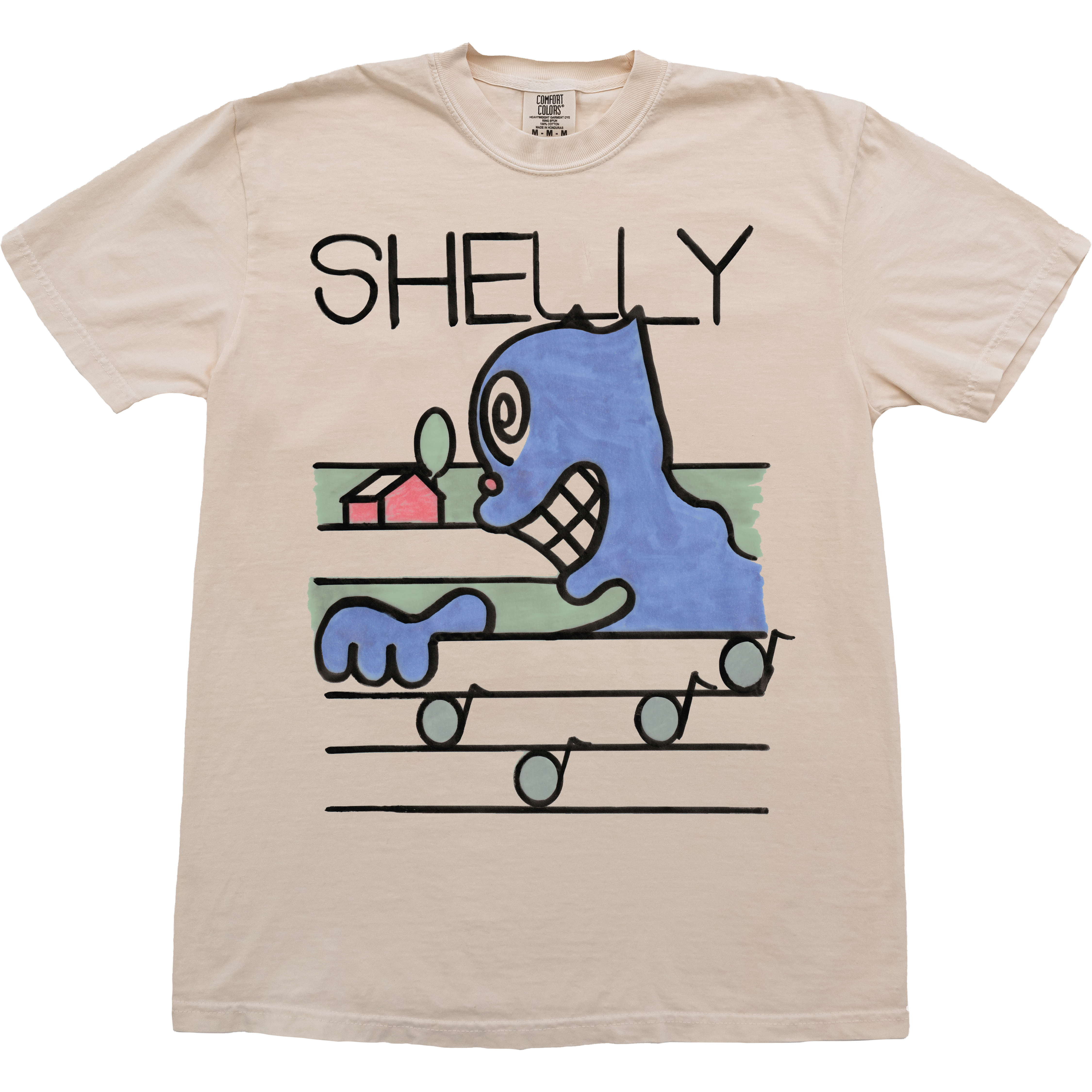 レア/公式Clairo バンドShelly Tee (size L) ShellyTee_Ivory.png?v=1760659305